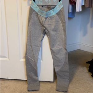 Gymshark gray and blue flex leggings